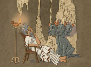 Hades-Illustration for Aunt Grizeldas Monstrous Myths